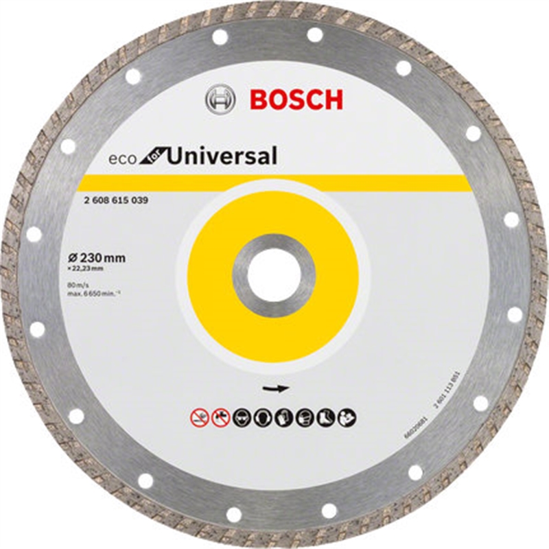 Disco Corte Diam Univ Turbo 230mm Eco 2608615039 BOSCH - 20210200093