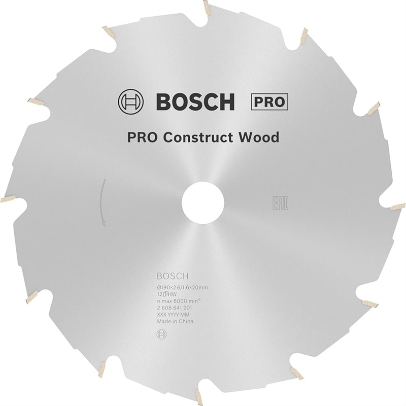 Disco Serra Circ Mad 190x20/16x12 2608641201-bosch BOSCH - 20151305237