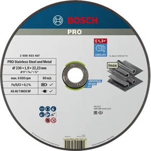 Disco Corte Metal/inox Pro 230x22,23x1,9 - Bosch BOSCH - 20260100187