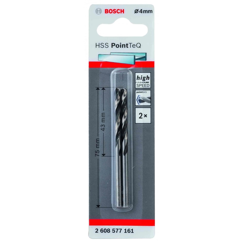 Broca Hss Pointteq, Din 338, 4,0 Mm 2608577161-bl2 BOSCH - 20180500122