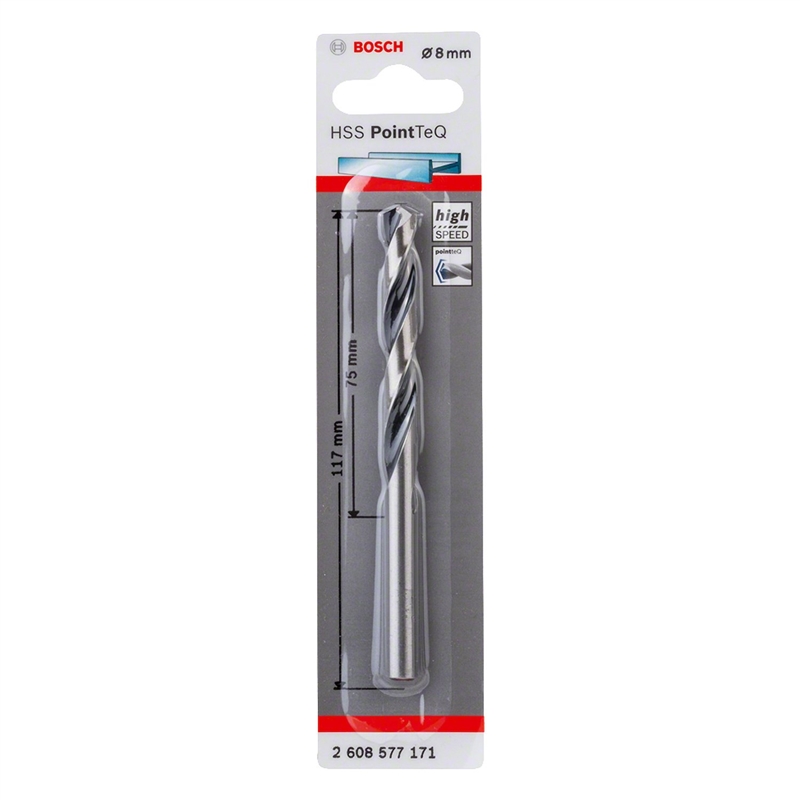 Broca Hss Pointteq, Din 338, 8,0 Mm 2608577171 BOSCH - 20180500125