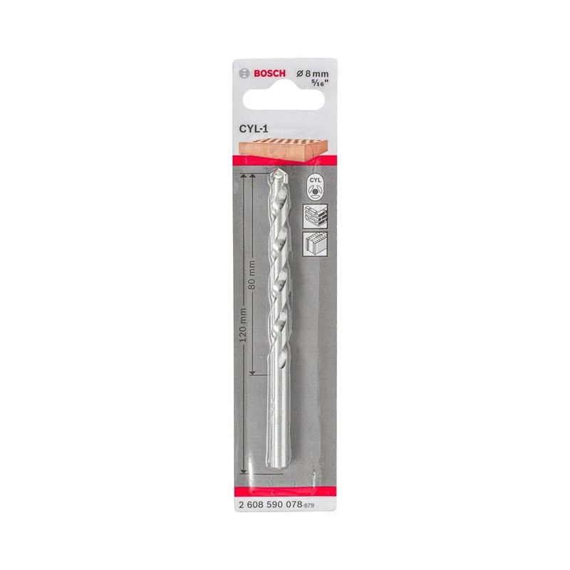 Broca Betao Cyl-1  08x080x120 2608590078 - Bosch BOSCH - 20230700004