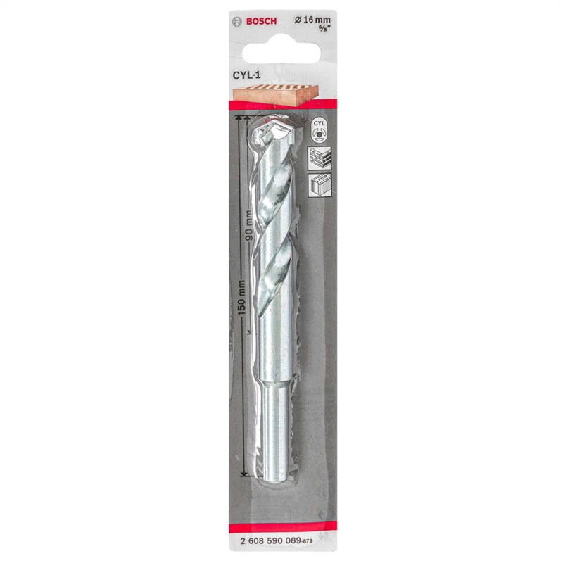 Broca Betao Cyl-1  16x085x150 2608590089 - Bosch BOSCH - 20230700009