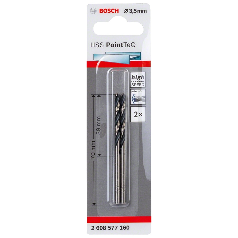Broca Hss Pointteq, Din 338 3,5 Mm 2608577160 BOSCH - 20230700037