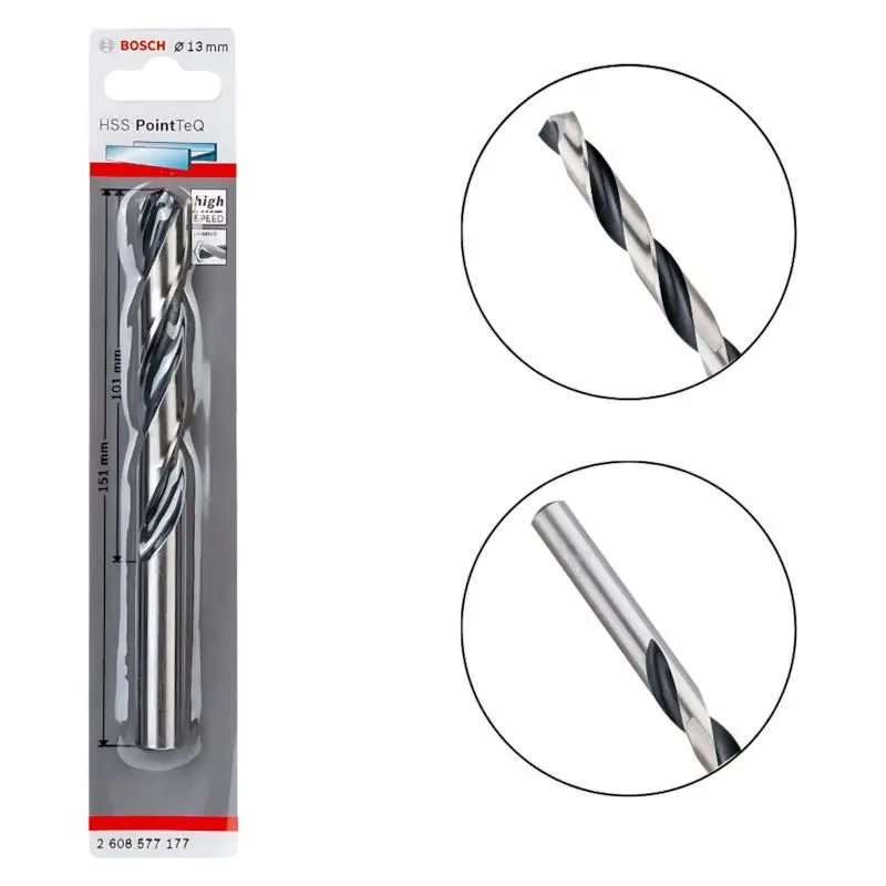 Broca Hss Pointteq, Din 338 13,0 Mm 2608577177 BOSCH - 20230700044