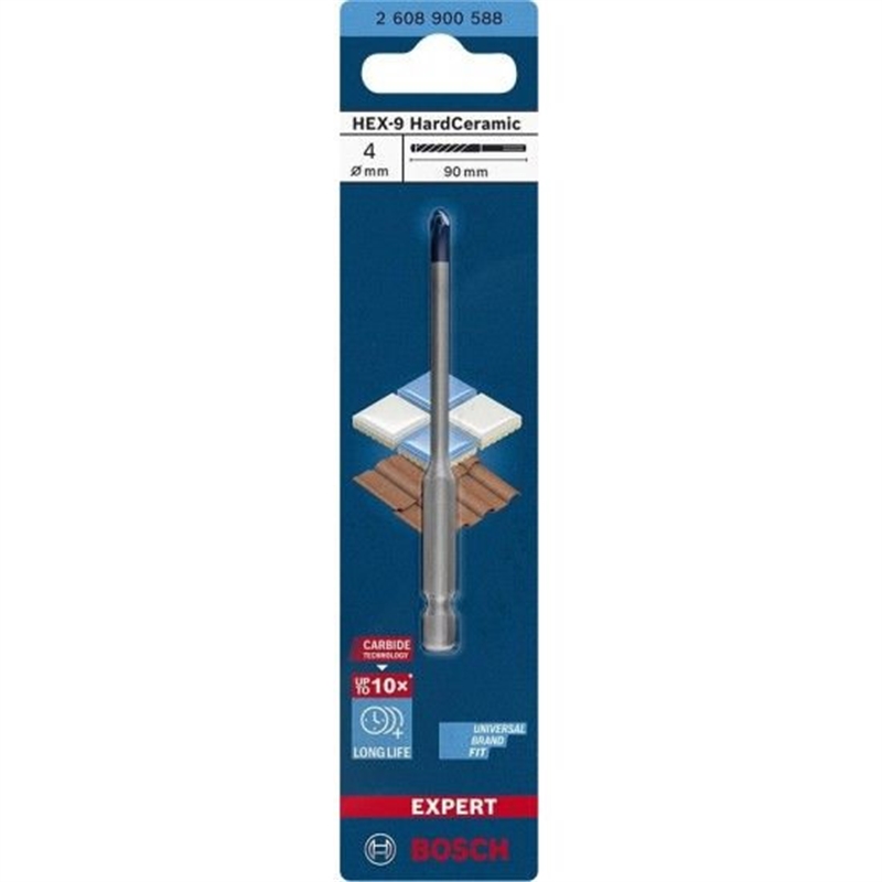 Broca Expert Hex-9 Hardceramic 4x90mm - Bosch BOSCH - 20250500048