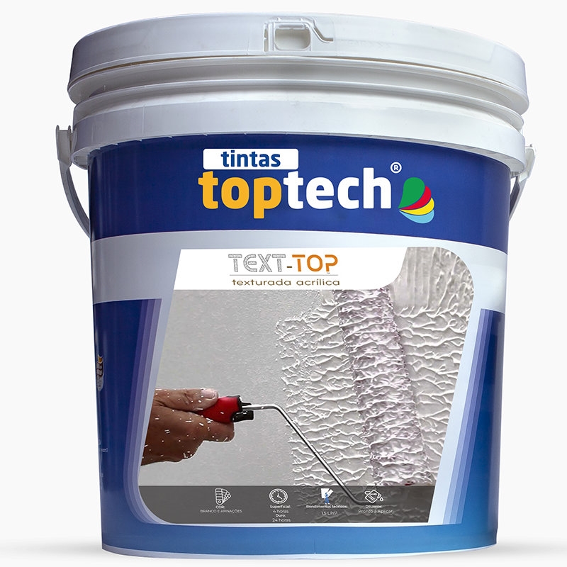 Tinta Texturada Branca 15 Lt 3150601.0 - Toptech TOPTECH - 20151301108