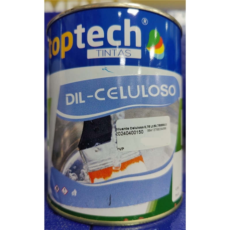 Diluente Celuloso 0,75 Lt 50,750500.0 - Toptech TOPTECH - 20240400150