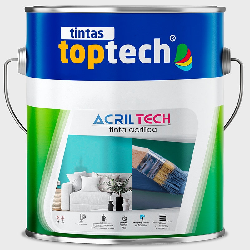 Esmalte Acrilico Acriltech Brilh 0,75l 40,750801.0-t TOPTECH - 20260100093