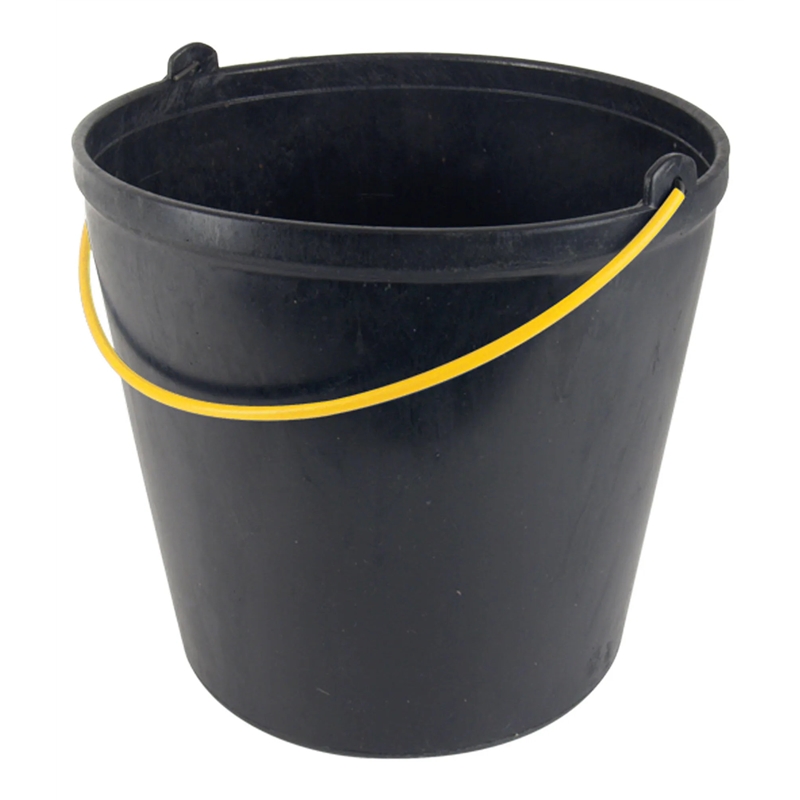 Balde Plastico Preto 10 Lts  P/construçao Sem marca - 20130800324