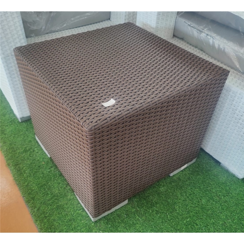 Mesa Apoio Jardim 5813 Rattan Castanho Sem marca - 20231200194