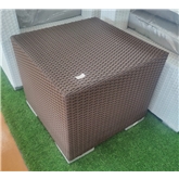 Mesa Apoio Jardim 5813 Rattan Castanho Sem marca - 20231200194