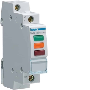 Sinalizador Lum Led Triplo 230v Vrm/vrd/lar - Hager HAGER - 20131000080