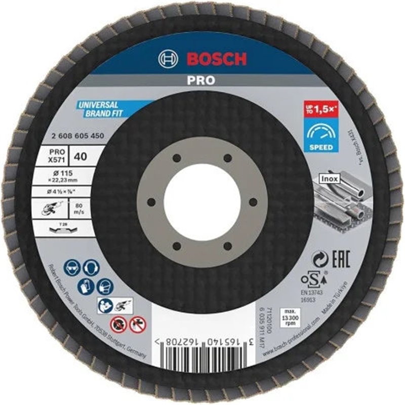 Disco Lixar 115mmg40 Lamelasp/metal Ang-2608605450 BOSCH - 20151304988