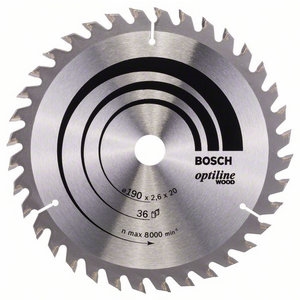 Disco Serra Circ Optiline Mad 190x20/16 2608640613 BOSCH - 20151305218