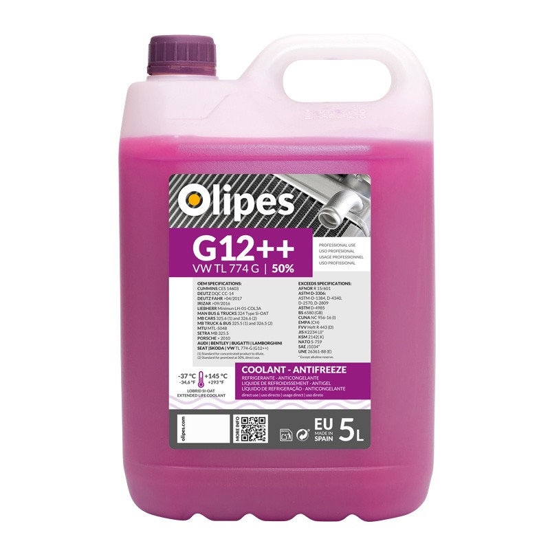 Refrigerante/anti-congelante 50% G12 5l - Olipes OLIPES - 20250300056