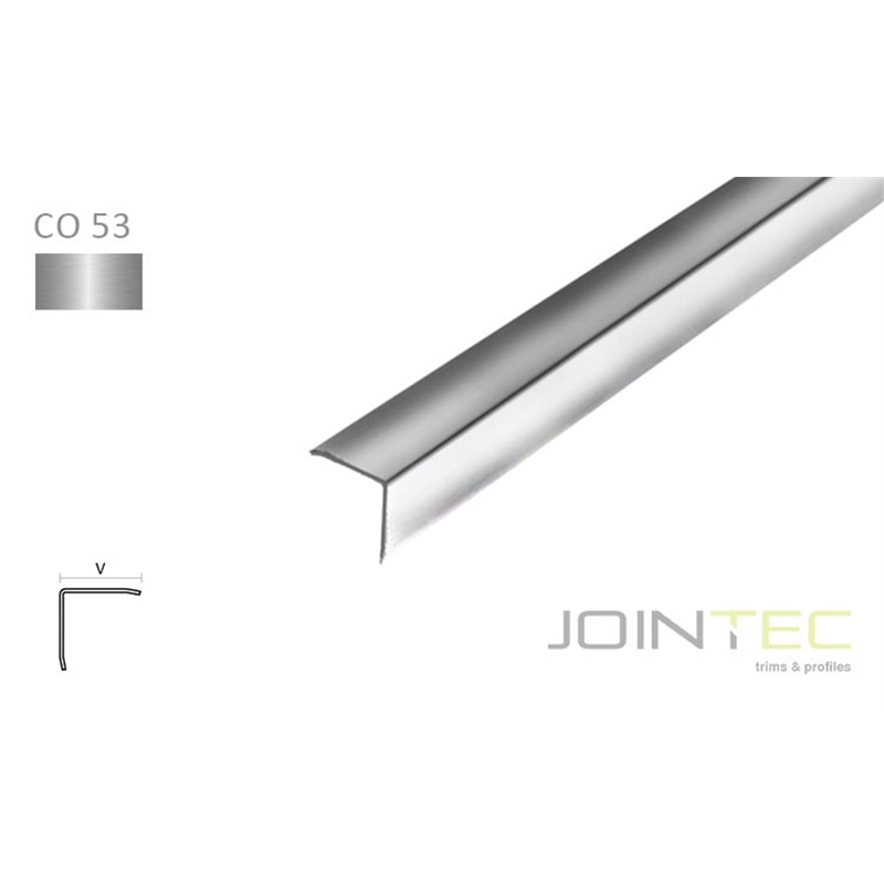 Perfil 2,60ml Corner 15x15x1mm Alum Pr Br-jointec JOINTEC - 20210100040