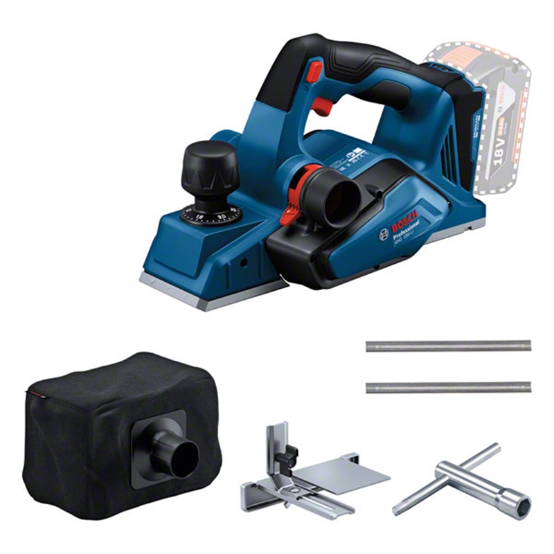 Plaina Portatil Bat Gho 185-li + 2bat+carreg - Bosch BOSCH - 20260500077