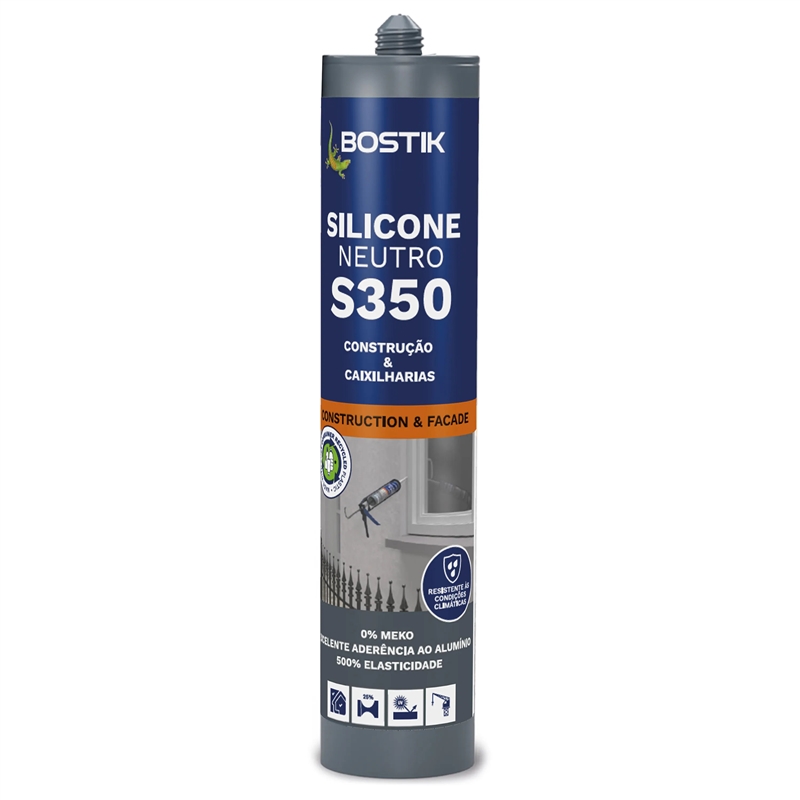 Silicone Neutro S350 Preto 300ml - Bostik BOSTIK - 20260600008